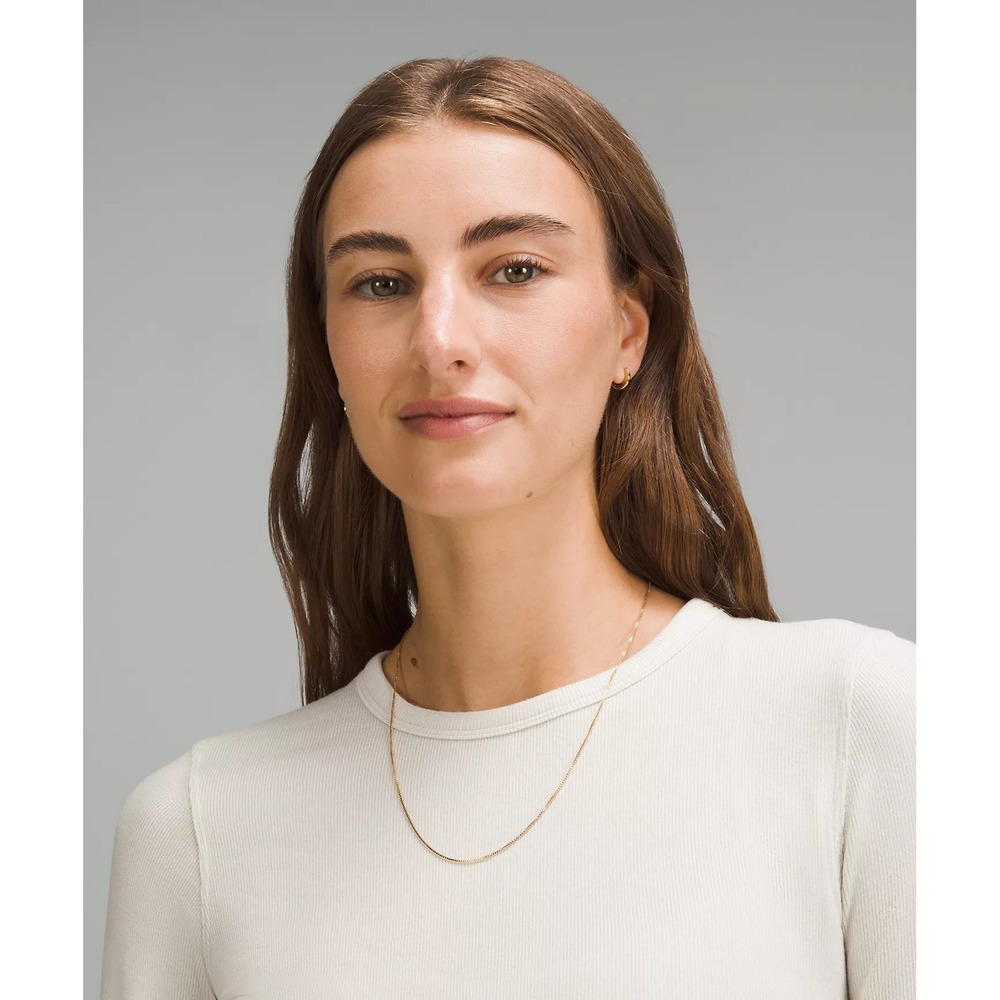 197-Lululemon-Hold Tight Long-Sleeve Shirt-Bone - Picture 4 of 6